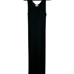 Elegant Black Sleeveless Maxi Dress